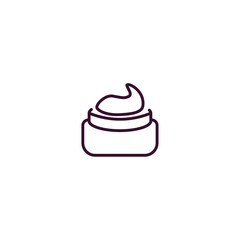 cream outline icon. Linear vector from cleaning concept. Thin line cream icon isolated on white background
