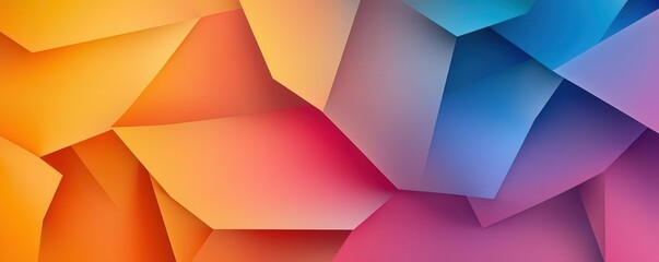 Obraz premium Abstract Geometric Iridescent Crystal Shapes Background design