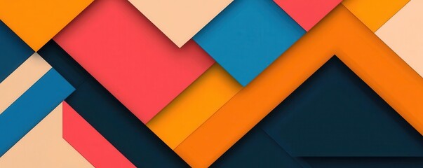 Abstract Geometric Retro Pixel Art Background design