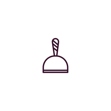 recommend clip art: dustpan outline icon. Linear vector from cleaning concept. Thin line dustpan icon isolated on white background