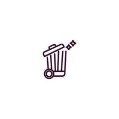 trash cleanin outline icon. Linear vector from cleaning concept. Thin line trash cleanin icon isolated on white background