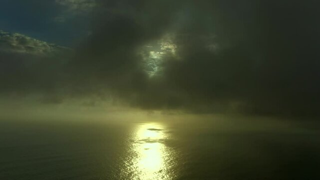 Sunset sunrise ocean clouds