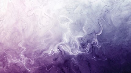 Fototapeta premium Royal purple blending into lilac with thin smoky white curls on wallpaper