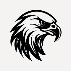 Obraz premium Bold eagle head vector illustration