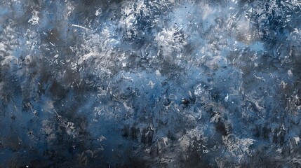 Obraz premium Metallic silver and midnight blue wallpaper pressed parchment texture with shimmer