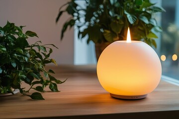 Radiant Atmosphere with Refreshing Light Glow and Relaxing Energy