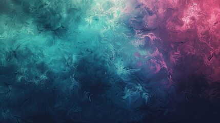 Obraz premium Rich blues and greens blend in a retro gradient with swirling backdrop textures