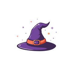 Halloween Witch Hat vector illustration