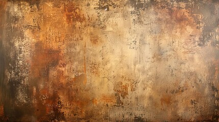 Wallpaper of a hand-painted plaster wall with textured surface and earthy colors