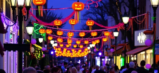 Obraz premium Halloween Party Decorations. Ai Intelligence Generation.