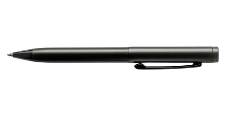 PNG Sleek black ballpoint pen