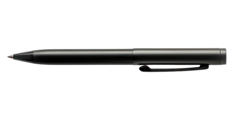 PNG Sleek black ballpoint pen