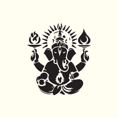 Fototapeta premium Creative Religion Silhouette Vector Logo Design