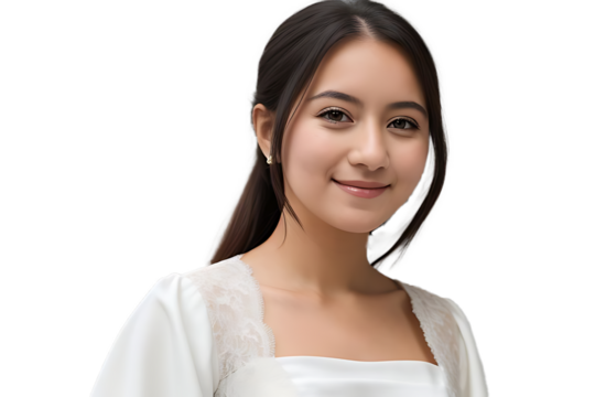 A proud graduate girl stands tall, radiating confidence and accomplishment. Dressed in a sleek black graduation gown, she holds her cap in hand, its tassel swaying gently. Her face beams with pride,