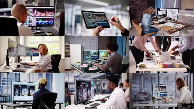 Video And Photo Editors Tech Job Using Computers