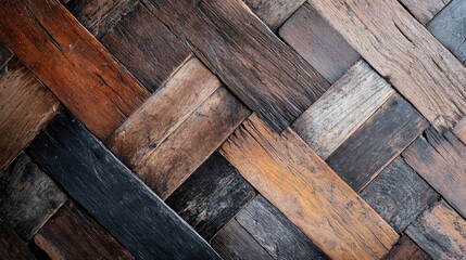 High-resolution image of a worn, dark wooden texture featuring a rustic appearance and intricate patterns, suggesting an aged, vintage feel suitable for backgrounds or designs.