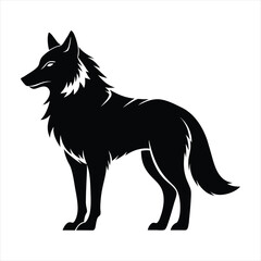 wolf silhouette vector