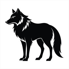 wolf silhouette vector