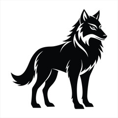 wolf silhouette vector