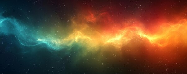 Naklejka premium A smooth gradient background with a soft glowing light fading into cool green tones