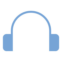 Headphone, Audio, Music and Sound Flat Icon