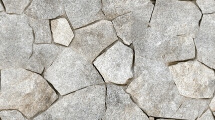 Obraz premium This detailed light gray marble stone surface features intricate cracks and a unique rock pattern, serving as an elegant backdrop for various design applications SEAMLESS PATTERN