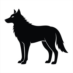 wolf silhouette vector