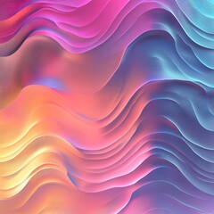 Fototapeta premium Abstract Wavy Pattern in Vibrant Hues