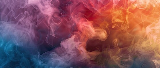 Obraz premium Abstract Swirling Colors - Dreamy and Ethereal