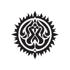Fototapeta premium Creative Religion Silhouette Vector Logo Design