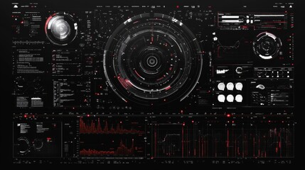 Fototapeta premium Futuristic Data Interface