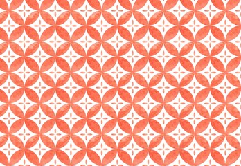 水彩の和柄　七宝柄