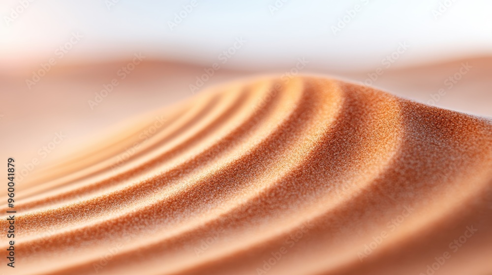 Poster an image of abstract sand dune patterns with gentle curves highlighting the mesmerizing textures and