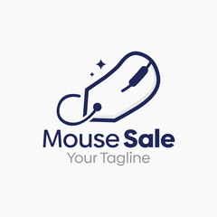Mouse Sale Logo Design Template. Good for Business, Agency, Community and Organization