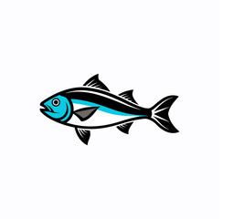 Vibrant Fish Vector silhouettes, High Quality Colorful Fish Image for Graphic Design 
