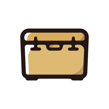 recommend clip art: Cooler box outline icon for graphic design, apps and websites