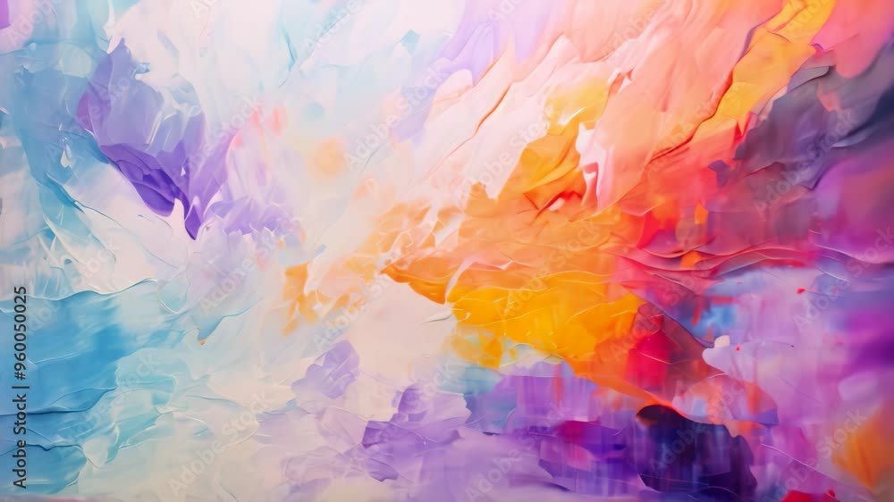 Poster abstract watercolor background. multicolored brush strokes on canvas, colorful abstract background w