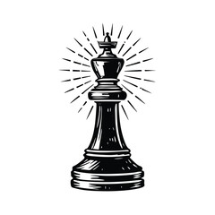 Chess piece Icon Vector Silhouette Logo Design Symbol