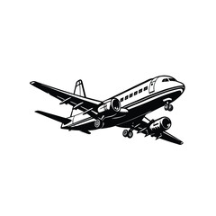 Icon of Aeroplane Vector Design Trendy Logo Silhouette