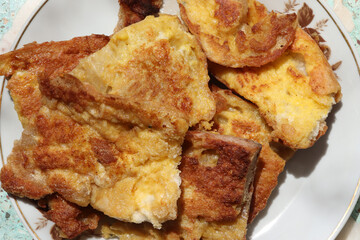 fried egg bread for breakfast