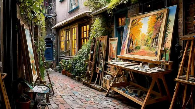 an artist's studio in Paris