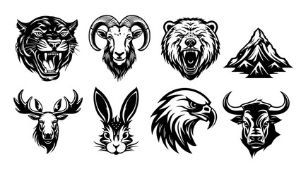 Obraz premium PNG Tattoo design element set, transparent background