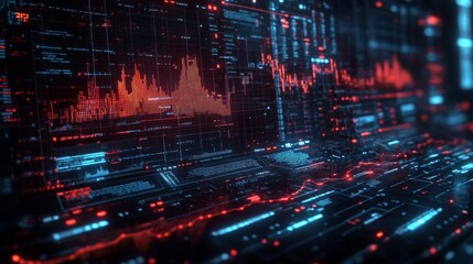 Fototapeta premium Data Analysis Visualization