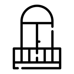 balcony line icon