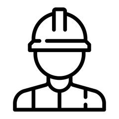 worker line icon