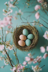 Cozy Easter card template