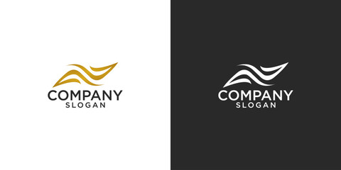 letter N abstract monogram logo vector design