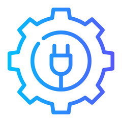 Obraz premium electricity gradient icon