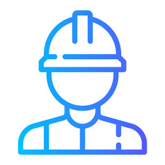 Obraz premium worker gradient icon