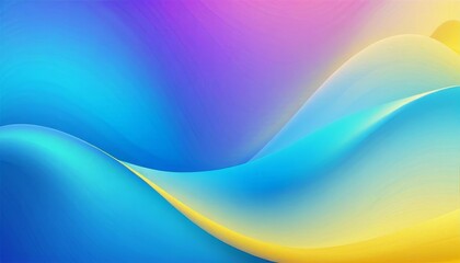 Obraz premium Abstract background with blue, purple, and yellow flowing waves.